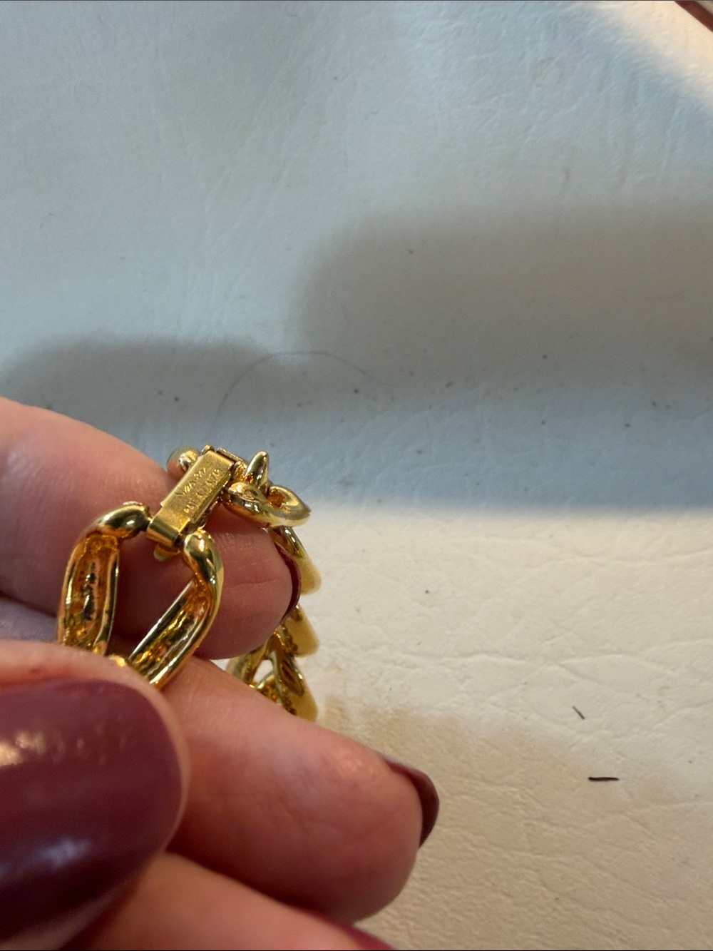 Napier Gold-Tone Link Statement Necklace - Picture 3 of 5